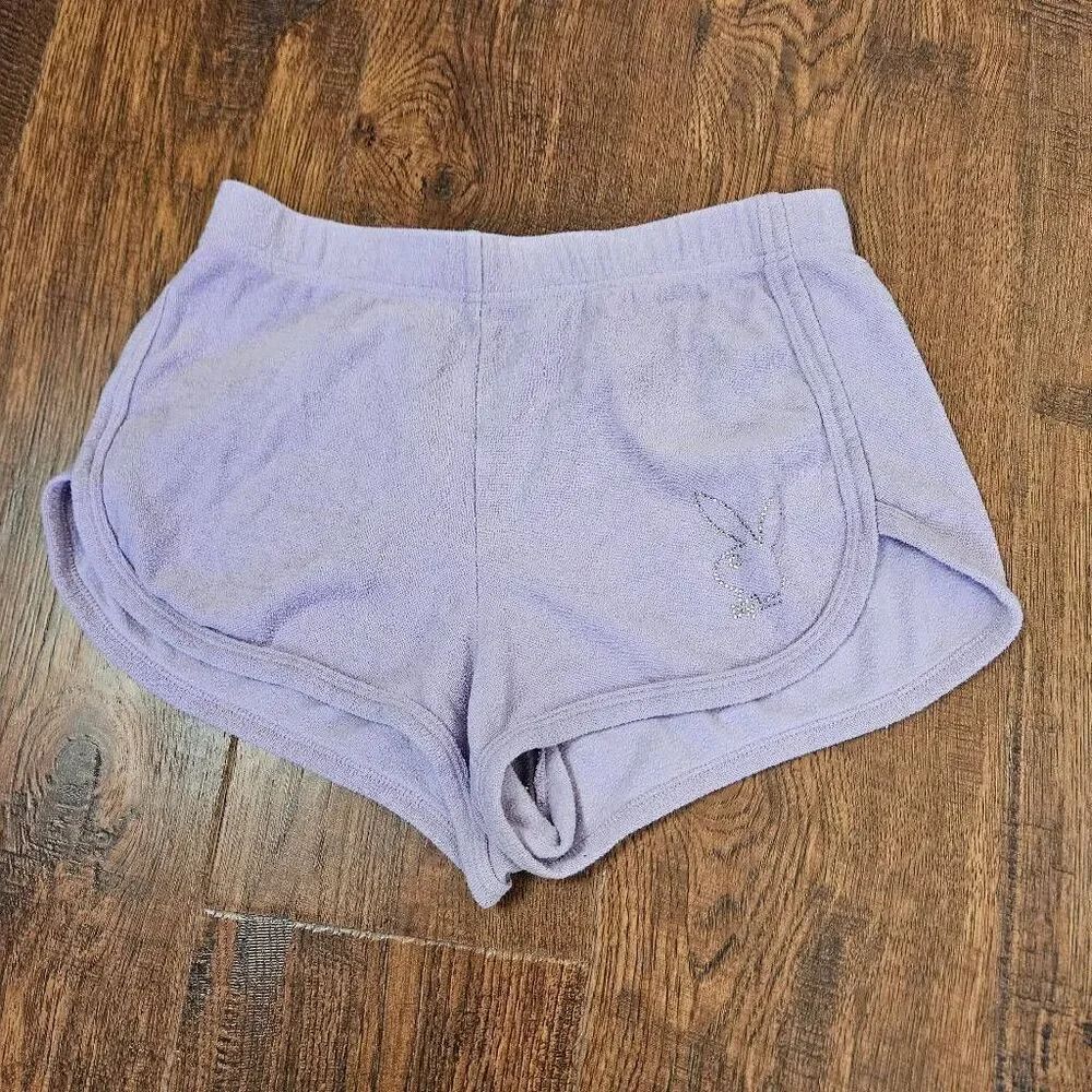 Playboy by Pacsun TerryโRhinestone Bunny Shorts